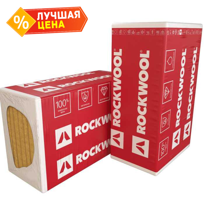 Утеплитель Роквул Венти Баттс Оптима 50х1000х1200