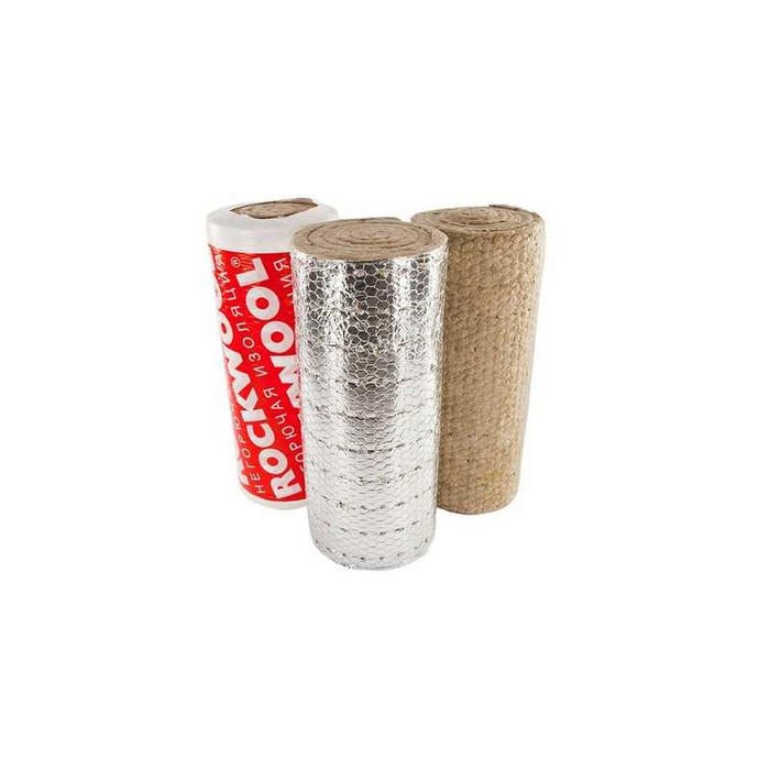 Маты прошивные Rockwool Alu Wired Mat 105 80х1000х2000 (с фольгой)